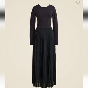 J. Crew Pleated Ballet Dress In Stretch Cotton Blend